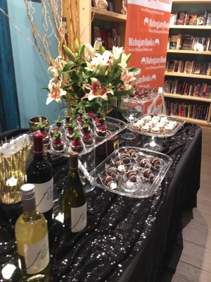 Wine and dessert table in VIP